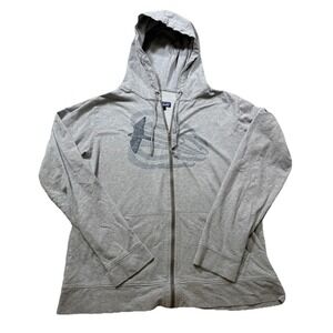 Patagonia Grey Full Zip Jacket Bird Graphic Casual Outdoors Hoodie Gorpcore XL